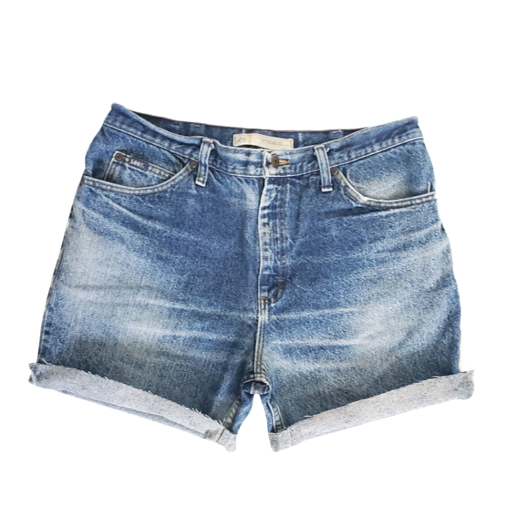 Vintage lee denim high waist jean shorts